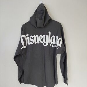 Disney Spirit Jersey Hoodie Unisex Small Full Zip Gray White‎ Disneyland Resort